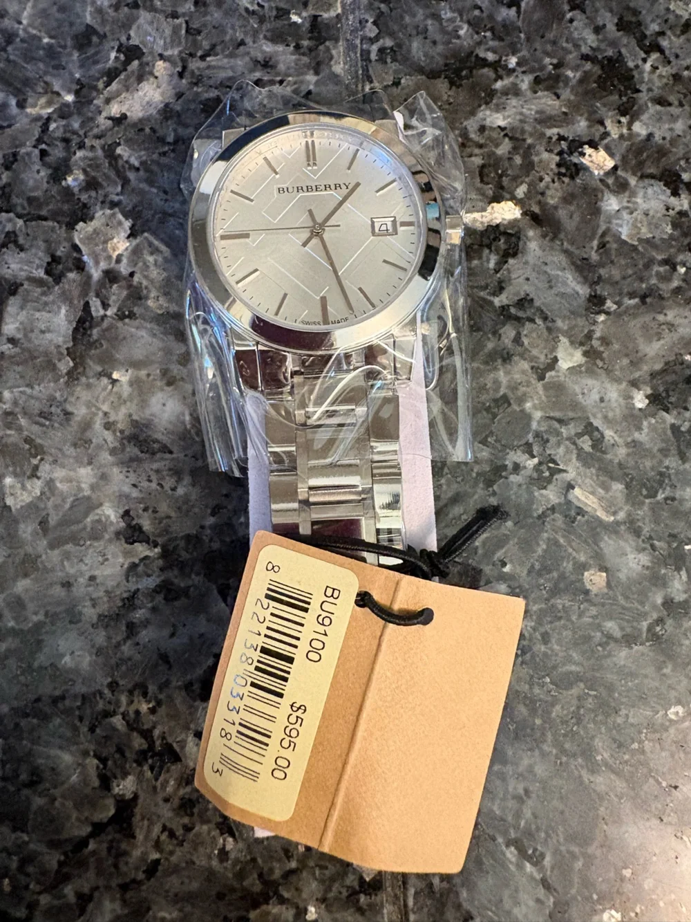 Burberry Silver Stainless Steel Bracelet Watch with Silver Dial - Unisex 36mm